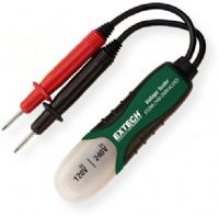 Extech ET20B Voltage Detector; Voltage detection range 100 to 250V AC DC; Neon light Voltage indicator; Built in test leads, pocket clip, and insulated housing; Easy to Carry; Perfect Companion Device; Quickly detects live currents; Test leads are built into the device so they wont be lost or misplaced; UPC 793950420225 (ET20B ET-20B DETECTOR-ET20B EXTECHET20B EXTECH-ET20B EXTECH-ET-20B) 