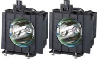 Panasonic ET-LAD57W Replacement Lamp Unit-Twin Pack for used with PT-DW5100 and PT-D5700 Projectors, 300 Watt UHM replacement lamps with an operating time of 2,000-3,000 hours, depending upon lamp mode operation (ETLAD57W ET LAD57W ET-LAD57 ETLAD57) 