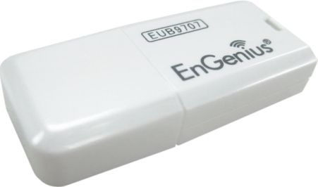 EnGenius EUB9707 Wireless N Mini USB Adapter 150Mbps, Frequency Band 2.400~2.484 GHz, 11 channels for North America, 802.11 Wireless N Technology High Speed Internet Connection, Compact and Convenient Form Factor, Push-Button Wireless Security Setup, Easy to Use Installation Wizard for Quick Setup, Supports Advanced Security WEP 64/128, WPA, WPA2 (EUB9707 EUB 9707)