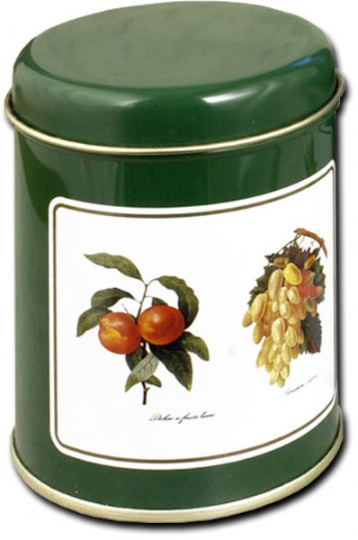 European Gift 01003 Decorated Spice Tins Round, 3 oz Capacity; Decorated Spice Tins round; Floral prints pattern 3