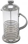 European Gift 168-2 Stainless Steel PRESS POT, 8 Cup, Mirror Finish, 12 oz; Coffee/Tea Press Pot, 12 oz; Made of 18/10 stainless and high temperature glass; Press pots can be used to make tea or coffeee; Simply place loose tea or coffee in the bottom, pour in hot water, allow to steep to desired strength then press filter spout down and serve; Assorted sizes; UPC 725182016822 (EUROPEANGIFT1682 EUROPEAN GIFT 168-2 FRENCH PRESS POT) 