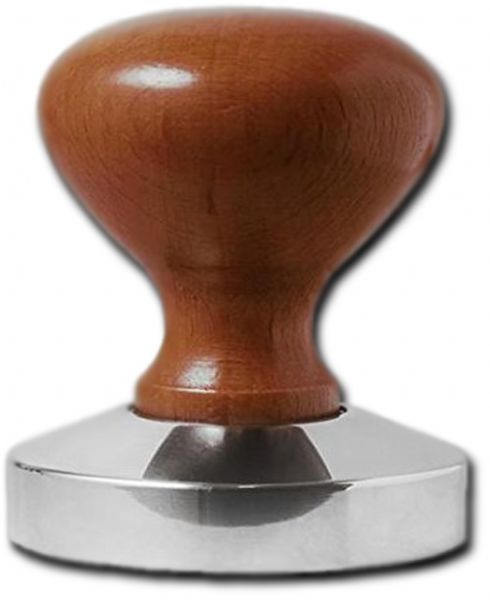 European Gift 368 Espresso, Hand, Tampers, 52 mm, Wood; Heavyweight Stainless and wood coffee tamper; Flat 58 mm. diameter; Measures 3 inches tall; Dimensions 3