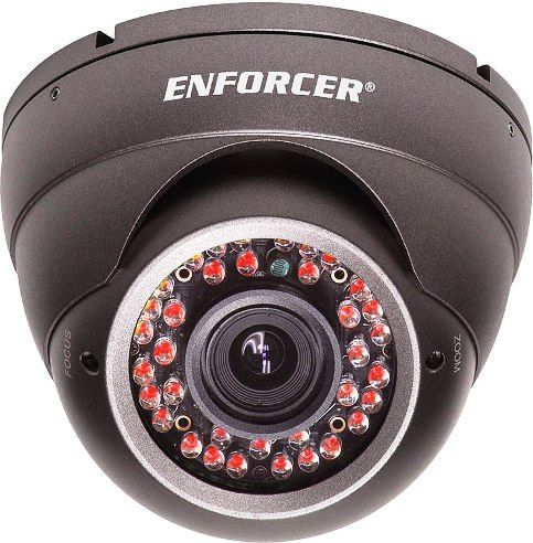Seco-Larm EV-122C-DVAVQ Outdoor IR Day/Night Vandal Rollerball Security Camera, Sony 1/3