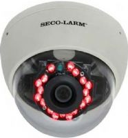 Seco-Larm EV-2166-NVWQ Mid-Size Vandal Color Domes with IR, Heavy-duty, vandal-resistant design, 420 TV lines, 1/3" Sony Super HAD II CCD, 21 IR LEDs - up to 80ft range, 4~9mm models, 0-lux LEDs ON Minimum illumination, 4~ 9mm Lens, 100mA Current draw LEDs OFF, 250mA Current draw LEDs ON, 21 Number of IR LEDs, 510 x 492 Pickup Elements, Internal Sync, 1 Vp-p composite output, 75 ohm Video output, UPC 676544012122 (EV2166NVWQ EV-2166-NVWQ EV 2166 NVWQ) 