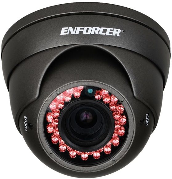 Seco-Larm EV-2706-NFGQ IR Day/Night Color Ball-Mount Vandal Dome Hi-Res Camera, Sony 1/3