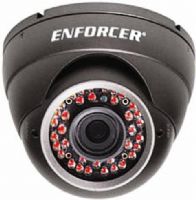 Seco-Larm EV-2726-NFGQ Vandal Rollerball Dome Cameras -  3X Series, Sony Effio-P DSP, Color 1/3" Sony EXview HAD II CCD, 700 TV lines Horiz. Resolution, 0.02 Lux LEDs off, 0.0 Lux LEDs on Minimum Illumination, 4~9mm, F1.6 Lens, 36 Number of IR LEDs, 100ft - 30m Max. LED Range, 768x494 pixels Picture Elements, Internal Sync, 1.0Vp-p composite output, 75 ohm Video Output, Auto Gain Control, 0.45 Gamma Correction, Gray Finish , UPC 676544014775 (EV2726NFGQ EV-2726-NFGQ EV 2726 NFGQ) 