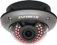 Seco-Larm EV-2866-NKGQ Outdoor IR Day/Night Vandal Dome Security Camera, 1/3" Sony Super HAD II CCD, 600 TV lines, 2.8~12mm Varifocal lens, Dual voltage: 12VDC/24VAC, Advanced 256x Digital Slow Shutter -DSS amplifies existing light to capture images in almost total darkness, On-Screen Display OSD for convenient programming of features, Weatherproof IP68 for outdoor use, 360° 3-Axis gimbal, UPC 676544010333 (EV2866NKGQ EV-2866-NKGQ EV 2866 NKGQ) 