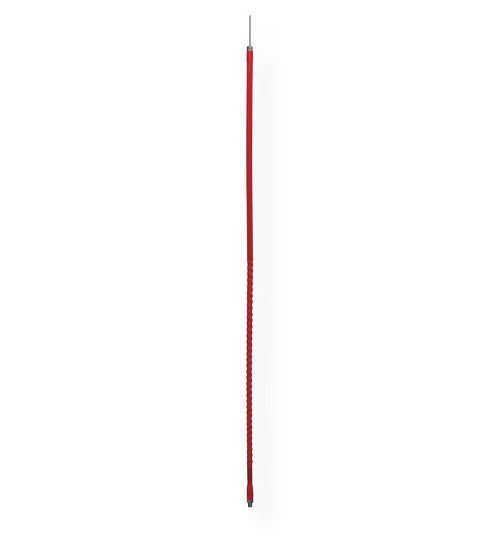 Everhardt Model SOTT4-R 1-1/2 Wave 4' CB Antenna (Red); Flexible material to help prevent breakage; S.W.R. below 1.5 to 1 across all 40 channels; Pretuned for CB radio frequencies; Protective covering reduces static; Made in USA (1-1/2 WAVE 4' CB ANTENNA BLACK EVERHARDT SOTT4-R EVERHARDT-SOTT4R EVERHARDTSOTT4R)