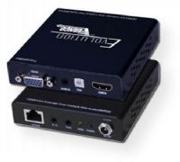 Vanco  EVEXVGAHD Allows HDMI or VGA with Audio + bi-direction IR and POE to be transmitted up to 164 ft/50m over a single Cat5e/Cat6 Cable; Features Power over Ethernet (PoE) Technology which transmits power over Cat5e/Cat6- allowing the transmitter and receiver to be powered off of a single power supply; UPC 741835105491 (EVEXVGAHD EVEXV-GAHD EVEXVGAHDHDMI EVEXVGAHD-HDMI EVEXVGAHDVANCO EVEXVGAHD-VANCO) 