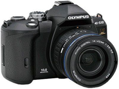 Olympus EVOLT 510II  Digital SLR Camera with CCD Shift Image Stabilization, 3648 x 2736 Max Still Image Resolution, 4:3 Aspect Ratio, 2.5