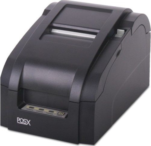 POS-X EVO-PK2-1AU Impact Dot Matrix Receipt Printer with USB Interface, Autocutter and Cable, Black, 5 Lines per Second Print Speed, Dot Density 160 dpi, Effective Printing Width 2.5