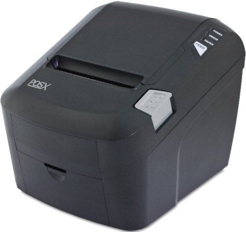 POS-X EVO-PT3-1HUP HiSpeed Thermal Receipt Printer (USB and Parallel Interfaces with Parallel and USB Cable), Black, 11.8