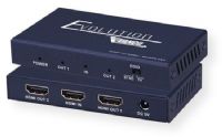 Vanco EVSP4K12 Evolution Premium 4K HDMI 1×2 Splitter; Black; Transmits audio and video from a single source to 2 HDMI outputs up to 4K2K (2160p) Ultra High Definition resolution without any loss of quality or resolution; Supports video formats up to 4K2K 60 Hertz with 12bit YCBCR 4:4:4 and HDR; UPC 741835105941 (EVSP4K12 EVSP4K-12 EVSP4K12SPLITTER EVSP4K12-SPLITTER EVSP4K12VANCO EVSP4K12-VANCO)  