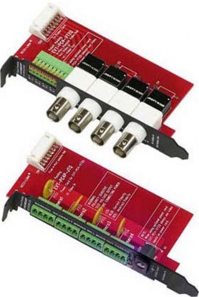 Seco-Larm EVT-PC4KQ Complete 4-Port Video Balun set, Connects up to 4 CCTV cameras - per PCI card to a central location using low-cost CAT 5 UTP cable, Simplifies and organizes PC-based DVRs, Mounts in a standard computer PCI slot, Works with full-motion CCTV cameras up to 2,000 feet - 610 meters away via passive video baluns, Works in conjunction with all SECO-LARM passive video baluns (EVTPC4KQ EVT-PC4KQ EVT PC4KQ)