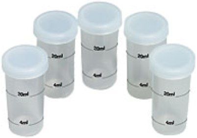 Extech EX007 Spare Sample Solution Cups, For use with ExStik Series Meters, Pack of 24 Plastic solution cups with caps for storing your solutions, UPC 793950000076 (EX-007 EX 007)