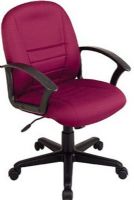 Office Star EX180 Mid Back Chair, Built-in lumbar support, One touch pneumatic seat height adjustment, Full length loop arms, 20" W x 18.5" D x 3" T Seat Size, 20" W x 22" H x 3.5" T Back Size, Full length loop arms, Locking tilt control, Adjustable tilt tension, Heavy duty nylon base, Dual wheel carpet casters (EX-180 EX 180)  