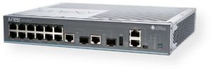 Juniper Networks EX2200-C-12P-2G Compact Ethernet Fanless Switch with 12-port 10/100/1000 BASE-T (12-ports PoE+) and 2 dual-purpose (10/100/1000BASE-T or SFP) Uplink Ports, Data Rate 128 Gbps, Throughput 21 Mpps (wire speed), Junos Operating System, sFlow Traffic Monitoring, 8 QoS Queues/Port, UPC 832938060029 (EX2200C12P2G EX2200-C12P-2G EX2200C-12P2G EX2200-C-12P2G) 