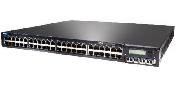 Juniper Networks EX3200-48T Ethernet Switch with 48-Port 10/100/1000BASE-T (8 PoE ports) + 320 W AC PSU, Data Rate 136 Gbps, Throughput 101 Mpps (wire speed), Junos Operating System, sFlow Traffic Monitoring, 8 QoS Queues/Port, 32000 MAC Addresses, 9216 Bytes Jumbo Frames, 16000 IPv4 Unicast/8000 Multicast Routes, UPC 832938037823 (EX320048T EX3200 48T EX-3200-48T)