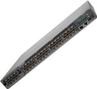 Juniper Networks EX4550-32F-AFO Ethernet Switch with 32-port 10-Gigabit SFP+ Converged Switch, 650 WAC PS, Port Side to PSU Side Airflow; Switch ships with three fan modules, each bearing a label AIR OUT (AFO), and an AC power supply bearing a label AFO; One AC power supply (with power cord) with an AFO label on its handle; UPC 832938062689 (EX455032FAFO EX455032F-AFO EX4550-32FAFO EX4550-32F) 