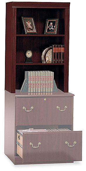 Bush EX45655-03 Bookcase Hutch, Saratoga Executive Collection, Harvest Cherry Finish, Combines with EX45654-03 (EX-45655 EX 45655 45655 EX-4565503 EX 4565503 4565503 )