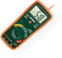 Extech EX470A-NIST Multimeter, TRMS DMM Built-In IR Thermometer, Laser with NIST Certificate; True RMS DMM with 12 functions and 0.3 percent basic accuracy; AC/DC Voltage and Current, Resistance, Capacitance, Frequency, Type-K and IR Temperature, Diode/Continuity, Duty Cycle; Built-in non-contact InfraRed Thermometer with 8:1 distance to target ratio with 0.95 fixed emissivity; UPC: 793950384930 (EXTECHEX470ANIST EXTECH EX470A-NIST TRUE RMS MULTIMETER) 
