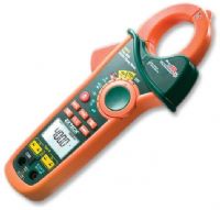 Extech EX623 Dual 400A Input Clamp Meter + IR Thermometer + NCV; True RMS measurements for accurate AC Voltage and Current measurements; Dual type K thermocouple input with Differential Temperature function (T1, T2, T1-T2); Built-in non-contact Voltage detector with LED alert; Measures motor capacitors to 40000uF, DC uA multimeter function for HVAC flame rod Current measurements; UPC: 793950376232 (EXTECHEX623 EXTECH EX623 INPUT CLAMP THERMOMETER NCV) 