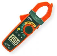 Extech EX650-NIST True RMS 600A AC Clamp Meter With NIST Certificate; True RMS for accurate AC measurements; 1.18in. jaw size accomodates conductors up to 350 MCM; 6000 count backlit LCD display; Low Impedance LoZ prevents false reading caused by ghost voltages; Built in non contact voltage detector NCV with LED indicator; Built in LED flashlight for working in dimly lit areas; UPC: 793950396513 (EXTECHEX650NIST EXTECH EX650NIST NIST CLAMP) 