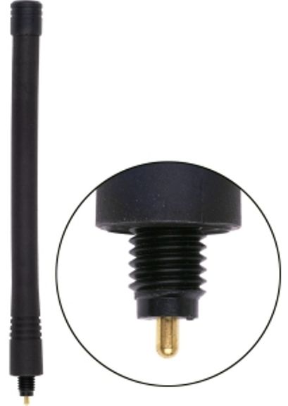 Antenex Laird EXB118MDMD ConnectorTuf Duck Antenna, VHF Band, 118-127MHz Frequency, Unity Gain, Vertical Polarization, 50 ohms Nominal Impedance, 1.5:1 Max VSWR, 50W RF Power Handling, MD Connector, 7.8