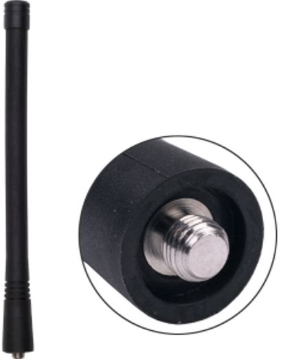Antenex Laird EXB118MX MX Connector Tuf Duck Antenna, VHF Band, 118-127MHz Frequency, Unity Gain, Vertical Polarization, 50 ohms Nominal Impedance, 1.5:1 Max VSWR, 50W RF Power Handling, MX Connector, 7.8