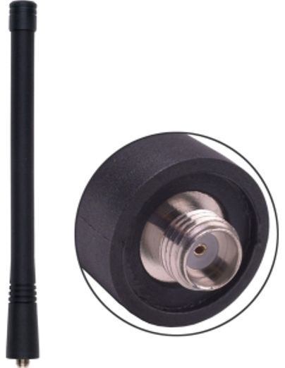 Antenex Laird EXB118SFJSFJ Connector Tuf Duck Antenna, VHF Band, 118-127MHz Frequency, Unity Gain, Vertical Polarization, 50 ohms Nominal Impedance, 1.5:1 Max VSWR, 50W RF Power Handling, SFJ Connector, 7.8