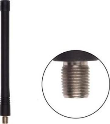 Antenex Laird EXB127HT HT Connector Tuf Duck Antenna, VHF Band, 127-136MHz Frequency, Unity Gain, Vertical Polarization, 50 ohms Nominal Impedance, 1.5:1 Max VSWR, 50W RF Power Handling, HT Connector, 7.6