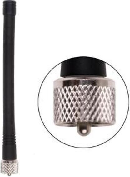 Antenex Laird EXB148PL UHF/Male Tuf Duck Antenna, VHF Band, 148-155MHz Frequency, Unity Gain, Vertical Polarization, 50 ohms Nominal Impedance, 1.5:1 Max VSWR, 50W RF Power Handling, UHF/male Connector, 6