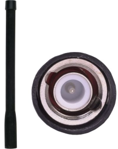 Antenex Laird EXB150BNX 150-162MHz BNC/Male Tuf Duck Antenna, VHF Band, 150-162MHz Frequency, Unity Gain, Vertical Polarization, 50 ohms Nominal Impedance, 1.5:1 Max VSWR at Resonance, 50W RF Power Handling, Covered BNC/male Connector, 5.95-6.5