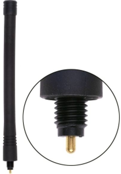 Antenex Laird EXB150MD 150-162MHz MD ConnectorTuf Duck Antenna, VHF Band, 150-162MHz Frequency, Unity Gain, Vertical Polarization, 50 ohms Nominal Impedance, 1.5:1 Max VSWR, 50W RF Power Handling, MD Connector, For use with GE MPA, MPD, MRK, MTL, TPX and others radios requiring an MD connector (EXB150MD EXB 150MD EXB-150MD)