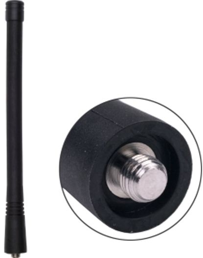 Antenex Laird EXB161MX MX Connector Tuf Duck Antenna, VHF Band, 161-174MHz Frequency, Unity Gain, Vertical Polarization, 50 ohms Nominal Impedance, 1.5:1 Max VSWR, MD Connector, 5.9