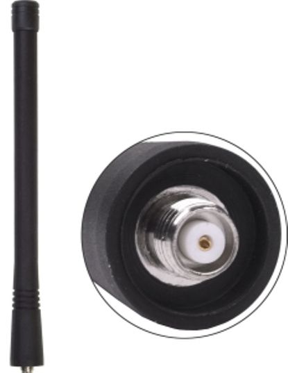 Antenex Laird EXB161SF SMA/Female Tuf Duck Antenna, VHF Band, 161-174MHz Frequency, Unity Gain, Vertical Polarization, 50 ohms Nominal Impedance, 1.5:1 Nominal Impedance, 50W RF Power Handling, MD Connector, 5.9