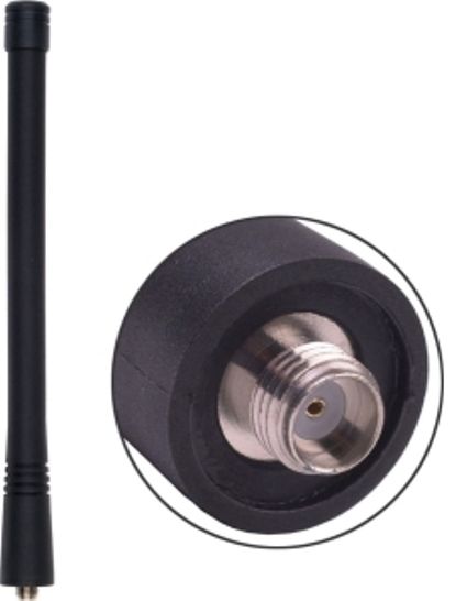 Antenex Laird EXB161SFJ SFJ Connector Tuf Duck Antenna, VHF Band, 161-174MHz Frequency, Unity Gain, Vertical Polarization, 50 ohms Nominal Impedance, 1.5:1 Max VSWR , 50W RF Power Handling, SFJ Connector, 5.9