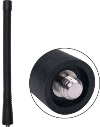 Antenex Laird EXB164MX MX Connector Tuf Duck Antenna, VHF Band, 164-174MHz Frequency, Unity Gain, Vertical Polarization, 50 ohms Nominal Impedance, 1.5:1 Max VSWR, 50W RF Power Handling, MX Connector, 5.6-6