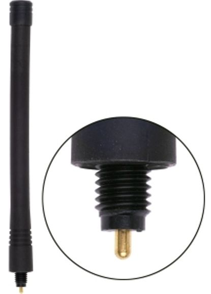 Antenex Laird EXB220MD MD ConnectorTuf Duck Antenna, VHF Band, 220-225MHz Frequency, Unity Gain, Vertical Polarization, 50 ohms Nominal Impedance, 1.5:1 Max VSWR, 50W RF Power Handling, MD Connector, 4.1-4.9