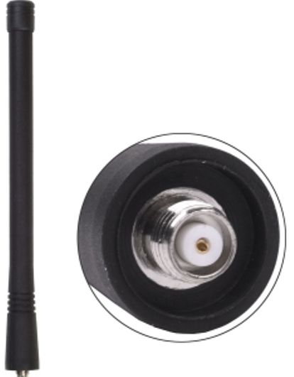 Antenex Laird EXB220SF SMA/Female Tuf Duck Antenna, VHF Band, 220-225MHz Frequency, Unity Gain, Vertical Polarization, 50 ohms Nominal Impedance , 1.5:1 Max VSWR, 50W RF Power Handling, SMA/Female Connector, 4.1-4.9