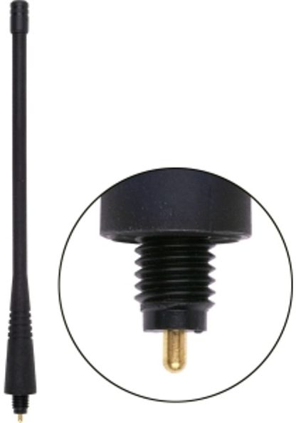 Antenex Laird EXC470MD MD Connector Tuf Duck Antenna, UHF Band, 470-512MHz Frequency, 491 Center Frequency, Vertical Polarization, 50 ohms Nominal Impedance, 1.5:1 Max VSWR, 50W RF Power Handling, MD Connector, 6