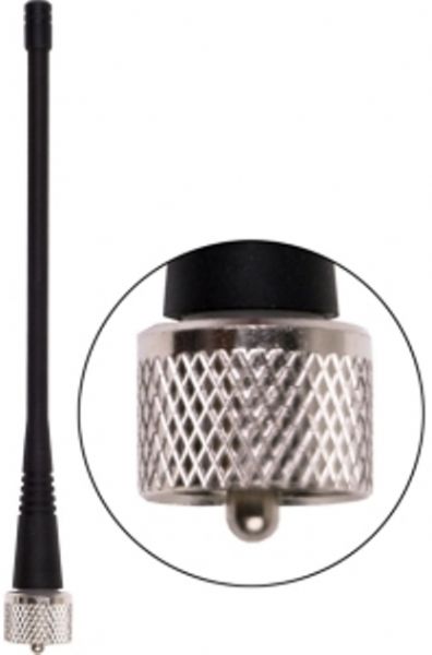 Antenex Laird EXC470PL UHF/Male Tuf Duck Antenna, UHF Band, 470-512MHz Frequency, 491 Center Frequency, Vertical Polarization, 50 ohms Nominal Impedance, 1.5:1 Max VSWR, 50W RF Power Handling, UHF/Male Connector, 6