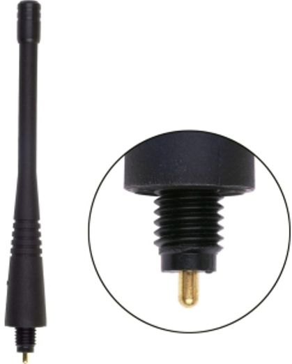 Antenex Laird EXC806MD MD Connector Tuf Duck Antenna, 806-866MHz Frequency, 836MHz Center Frequency, Unity Gain, Vertical Polarization, 50 ohms Nominal Impedance, 1.5:1 Max VSWR, 50W RF Power Handling, MD male Connector, 4