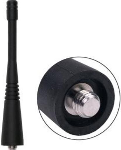 Antenex Laird EXC806MX MX Connector Tuf Duck Antenna, 806-866MHz Frequency, 836MHz Center Frequency, Unity Gain, Vertical Polarization, 50 ohms Nominal Impedance, 1.5:1 Max VSWR, 50W RF Power Handling, MX Connector, 4