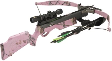 Excalibur 6700 Vixen II Power-Packed Hunting Crossbow, Pink, 285 FPS Velocity, 150 lbs. Draw Weight, 13.5