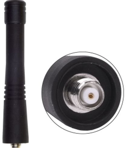 Antenex Laird EXD400SF SMA/Female Tuf Duck Antenna, 400-420MHz Frequency, 410 MHz Center Frequency, UHF Band, Vertical Polarization, 50 ohms Nominal Impedance, 1.5:1 Max VSWR, 50W RF Power Handling, SMA/Female Connector, 3