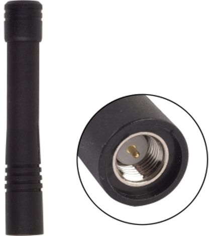 Antenex Laird EXD400SM SMA/Male Tuf Duck Antenna, 400-420MHz Frequency, 410 MHz Center Frequency, UHF Band, Vertical Polarization, 50 ohms Nominal Impedance, 1.5:1 Max VSWR, 50W RF Power Handling, SMA/Male Connector, 3