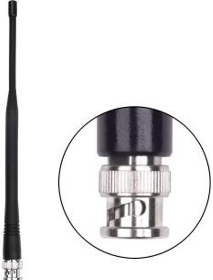 Antenex Laird EXE902BN BNC/Male Tuf Duck Antenna, 1/2 Wave Type, 902-960 MHz Frequency, 2.5dB Gain, Vertical Polarization, 50 ohms Nominal Impedance, 1.5:1 at Resonance Max VSWR, 50W RF Power Handling, BNC/Male Connector, 8