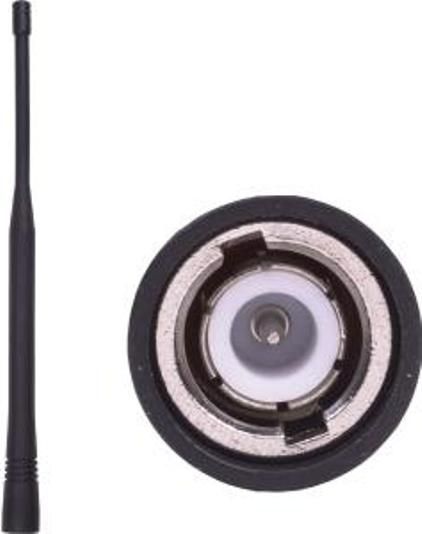 Antenex Laird EXE902BNX Covered BNC/Male Tuf Duck Antenna, 1/2 Wave Type, 902-960 MHz Frequency, 2.5dB Gain, Vertical Polarization, 50 ohms Nominal Impedance, 1.5:1 at Resonance Max VSWR, 50W RF Power Handling, Covered BNC/Male Connector, 8