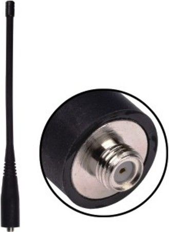 Antenex Laird EXE902SFU Two-Way Radio Antenna, 50 Watts RF Power Handing, Trunking Band, Frequency Range 902 - 960 MHz, 8.30 Inch Length, Vertical Polarization, Nominal Impedance 50 ohms, Max VSWR (at Resonance) 1.5:1, Injection molded 1/2 wave helical antenna, High durability, high efficiency, Textured finish with strain-relief base (EXE-902SFU EXE 902SFU EXE902-SFU EXE902 SFU)